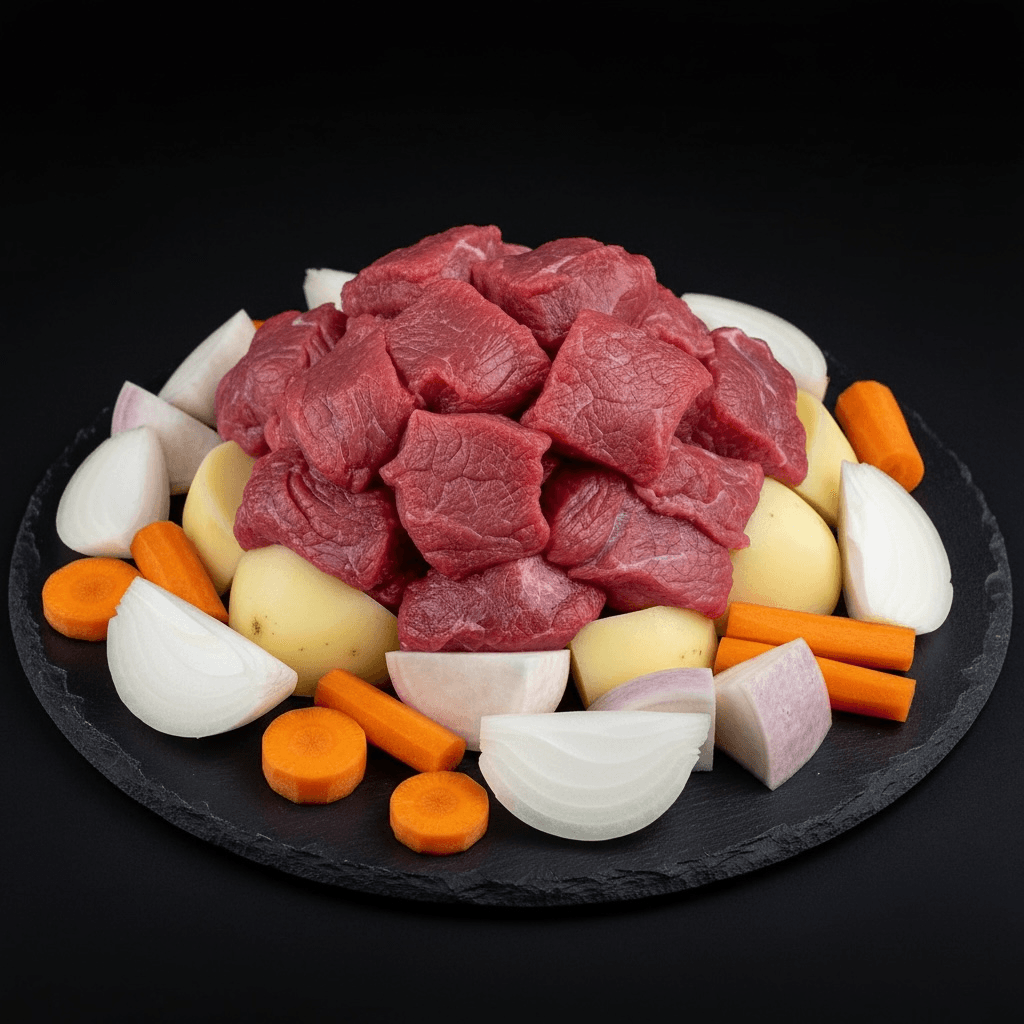 Less Than 5% Fat Diced Stewing Beef